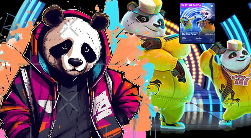 Hip Hop Panda Permainan dengan Karakter Beruang Penuh Gaya